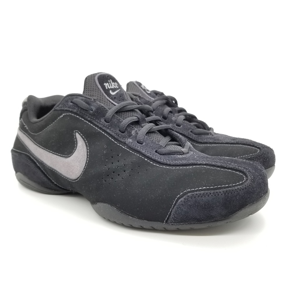 Nike Suede Athletic Gym Tennis Shoes Black Sz 11.5